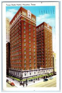 1961 Texas State Hotel In the Heart of Houston's Shopping District TX Postcard