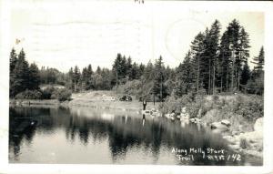 USA Along Molly Stark Trail Vermont Bennington RPPC 02.72