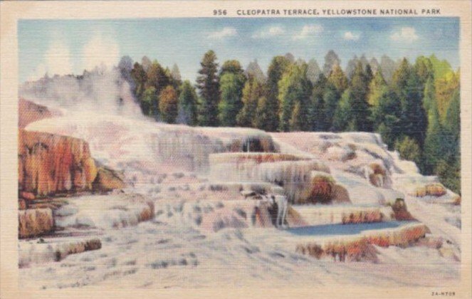 Cleopatra Terrace Yellowstone National Park Curteich