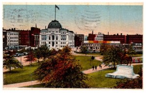 Rhode Island Providence ,  Aerial view Park and City Hall