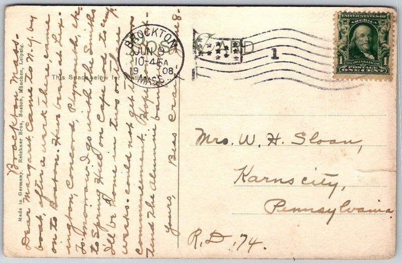 Boston Massachusetts 1908 Old State House Flag