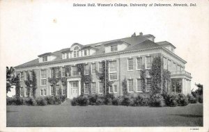 SCIENCE HALL WOMEN'S COLLEGE UNIVERSITY NEWARK DELAWARE POSTCARD (1930s)