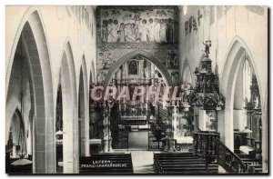 Luzern Switzerland Old Postcard Franziskankirche