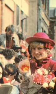 Princess Diana at Chinese Community Centre Liverpool Postcard