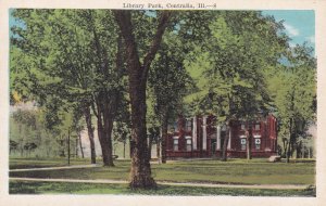 CENTRALIA, Illinois, 1900-1910s; Library Park