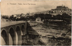 CPA Forcalquier Viaduc, Gare et Vue Generale (922111)