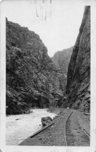 H72/ Greeley Colorado RPPC Postcard c1940 Railroad Grade Tracks 155