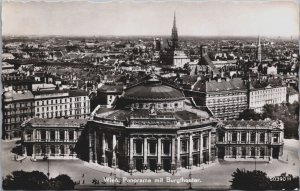 Austria Vienna Wien Panorama mit Burgtheater Vintage RPPC C187
