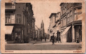 Netherlands Rechtstraat Eindhoven Vintage Postcard C093