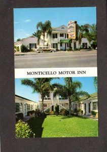 FL Monticello Motor Inn Motels St Petersburg Florida Postcard