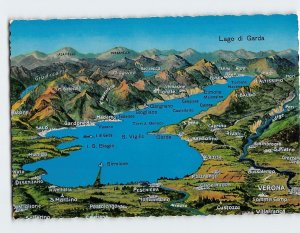 Postcard The Lake Garda Italy
