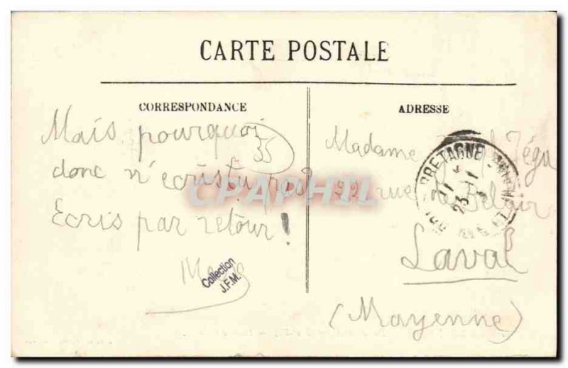 Old Postcard Dol de Bretagne Place Post