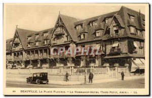 Old Postcard Deauville La Plage Fleurie The Normandy Hotel