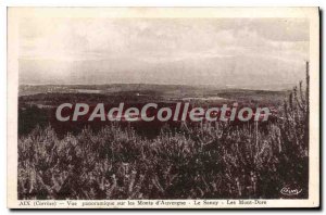 Postcard Old Aix Panoramic View Of The Mountains D'Auvergne Sancy The Mont Dore