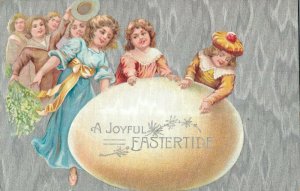 A Joyful Eastertide Embossed Easter - Postcard - 03.48