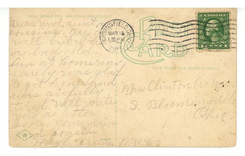 OH - Springfield. City Hospital ca 1915