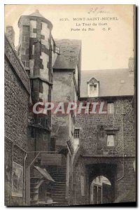 Old Postcard Mont Saint Michel The Watchtower