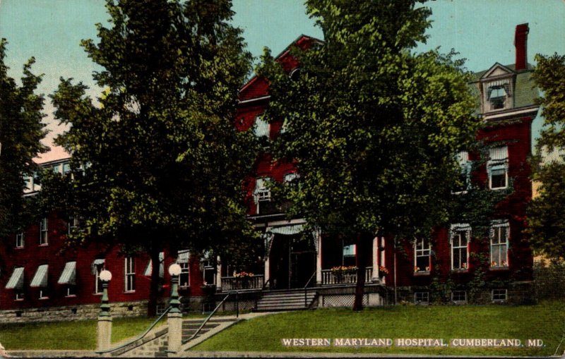 Maryland Cumberland The Western Maryland Hospital 1917 Curteich
