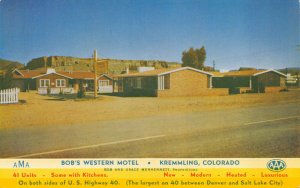 Postcard Bob's Western Motel in Kremmling, Colorado~129513