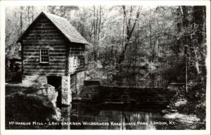 London Kentucky KY State Park McHargue Mill CLINE Real Photo Postcard