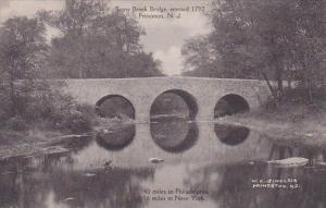 Stony Brook Bridge Erected 1792 Princeton New Jersey Albertype