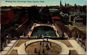 Postcard Wading Pool at Bomberger Park in Dayton, Ohio~4285 