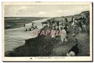 Old Postcard Cayeux sur Mer L & # 39heure Bath
