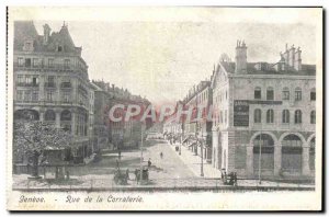 Old Postcard Geneva Street Corraterie