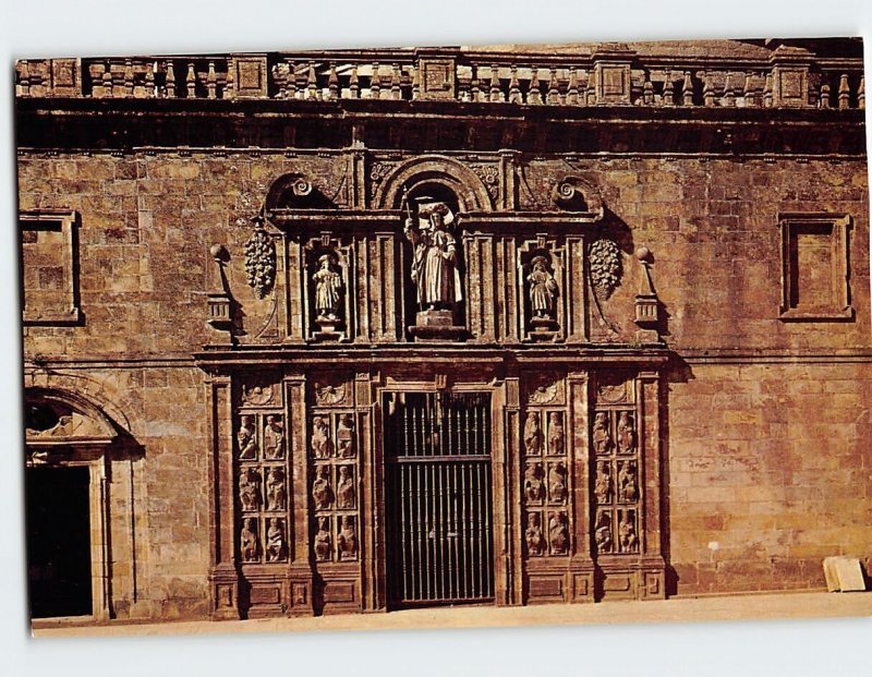 Postcard Saint Door, Santiago De Compostela, Spain