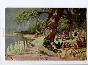 258258 RUSSIA KRAMSKOY green oak Pushkin #12 old postcard