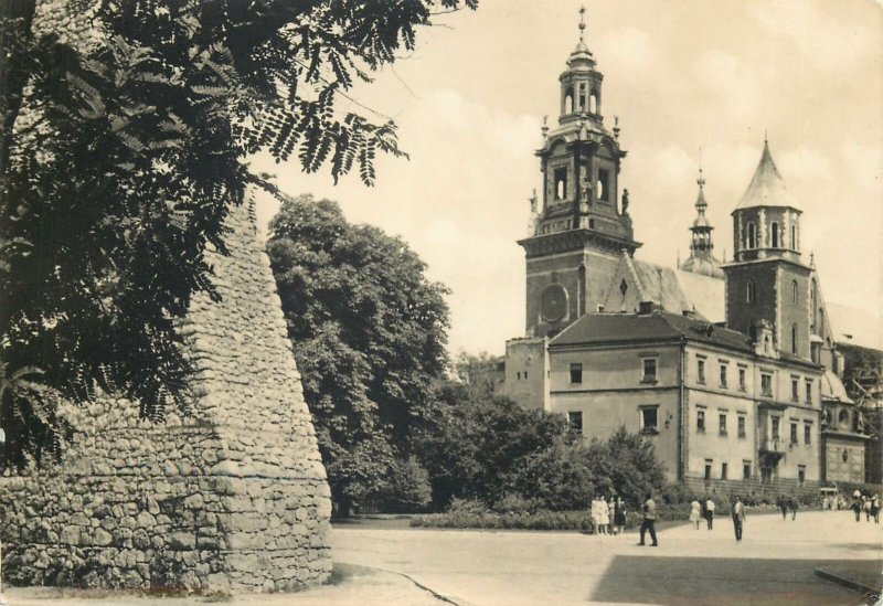 Postcard Poland Krakow Wawel Cathedral