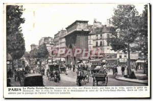 Postcard The Old Paris Porte Saint-Martin