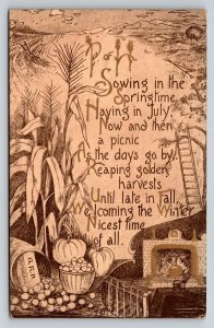 1912  Rupert  Vermont   Sowing in the Springtime   Postcard