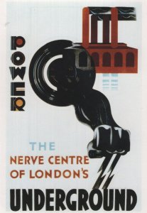 Power The Nerve Centre Of London Tube Train Underground Postcard