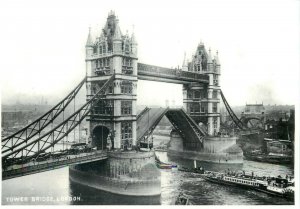 London Tower Bridge Open Mayfair cards of London postcard