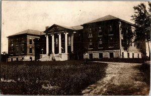 RPPC Iowa Oddfellows Orphans Home Mason City IA c1909 Vintage Postcard A38