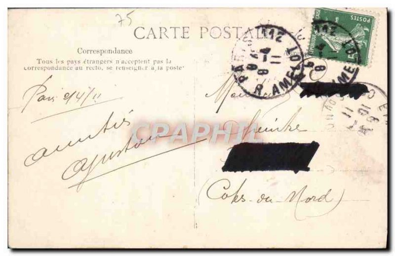 Old Postcard Paris Boulevard Poissonniere