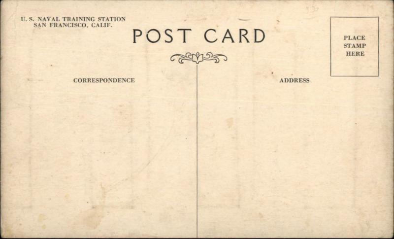 San Francisco CA Naval Training Seamen Swedish Drill c1910 Postcard