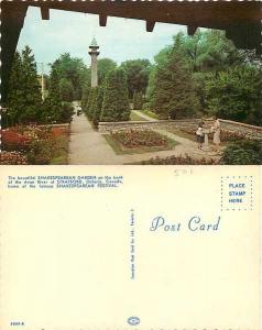 Shakespearean Garden on Avon River, Stratford, Ontario, Canada, Chrome