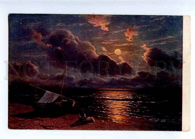 224169 RUSSIA KALMYKOV  Moonrise Richard #866 postcard