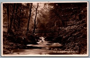 Postcard Aberfeldy Perthshire United Kingdom c1930s The Birks of Aberfeldy RPPC