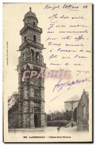 Old Postcard Landerneau The Church of St. Thomas