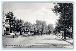 c1910's View Of Murdoch Avenue Parkersburg West Virginia WV Unposted Postcard