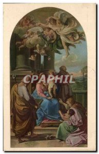 Postcard Old Sacra Famiglia Pompeo Batoni