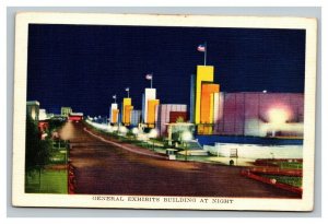 Vintage 1933 Postcard General Exhibits Building at the Chicago World's Fair