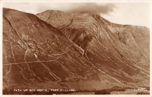 BR93660 path up ben nevis fort william real photo scotkand