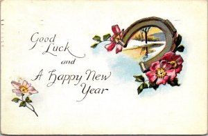 Happy New Year With Horseshoe 1924