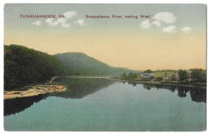 Susquehanna River, Tunkhannock, Pennsylvania Unused, Divided Back Postcard