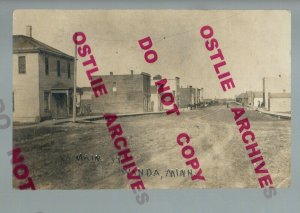 Wanda MINNESOTA RPPC 1908 MAIN STREET nr Sanborn Lamberton Wabasso Revere SW MN