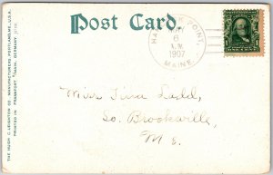 1907 Adirondack Mountains Looking Down Wilmington Falls Posted Postcard